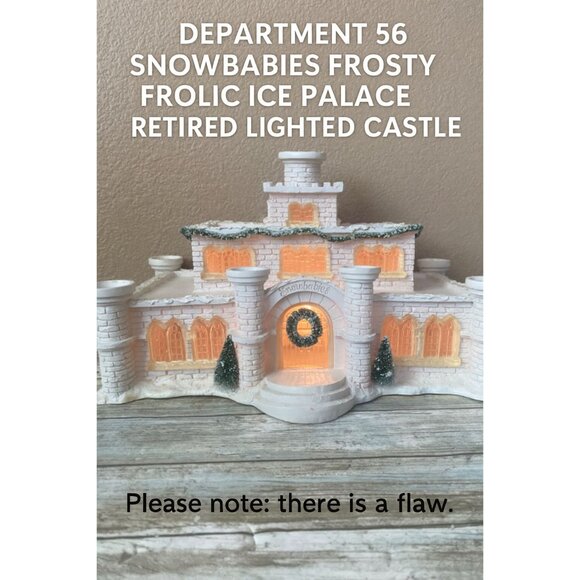 Dept 56 Snowbabies Frosty Frolic Ice Palace Retired 2001 – Missing Turrets - Picture 1 of 16
